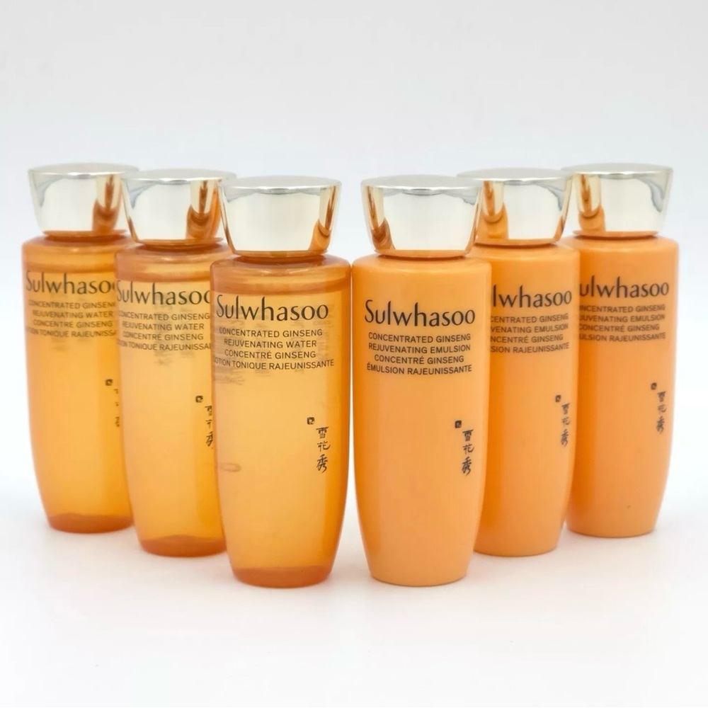 Sulwhasoo Concentrated Ginseng Rejuvenating Water 3ea + Emulsion 3ea K-Beauty